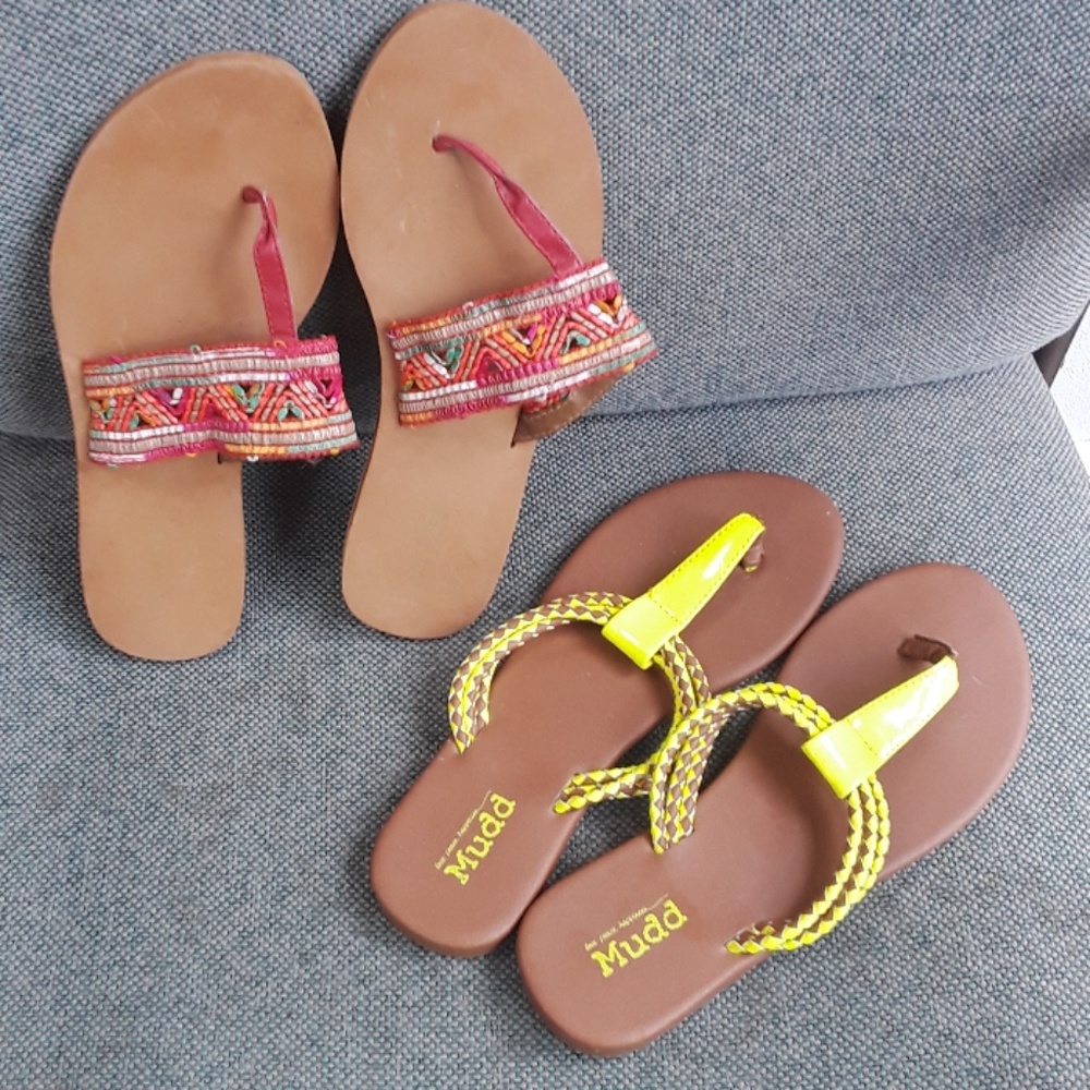 2 pair of sandals, like new. Priced for both toget